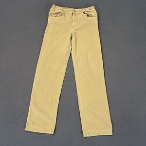 Faherty Kids Tan Khaki Stretch Elastic Waist Straight Leg Pants Size 10 BROKEN